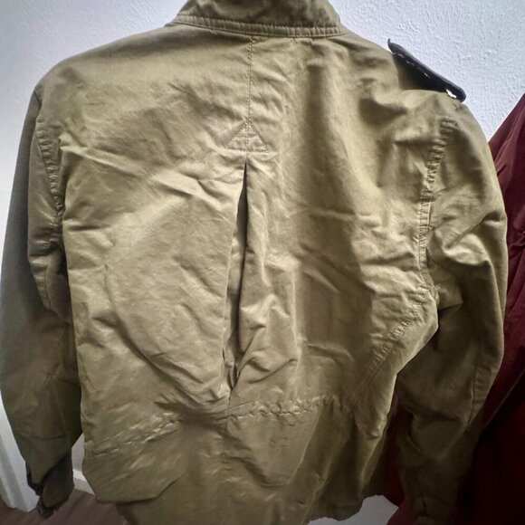 🪖 H&M Cotton Utility Jacket | Size 14 | Khaki Green - Picture 4 of 5